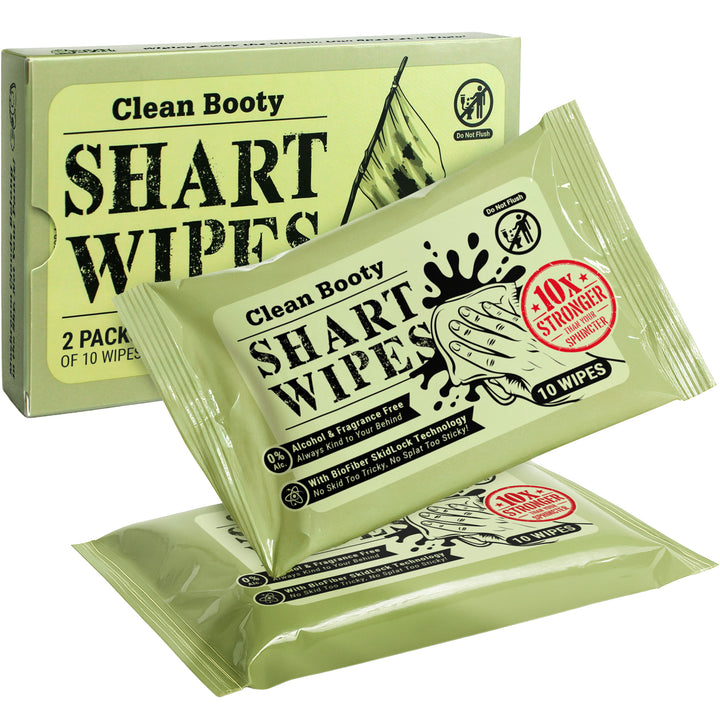Military Grade Shart Wipes, Double Pack