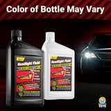 1 Pack - Witty Yeti - Headlight Fluid - Black Bottle/Red & Yellow Label - 8.8 x 4.5 x 2.4