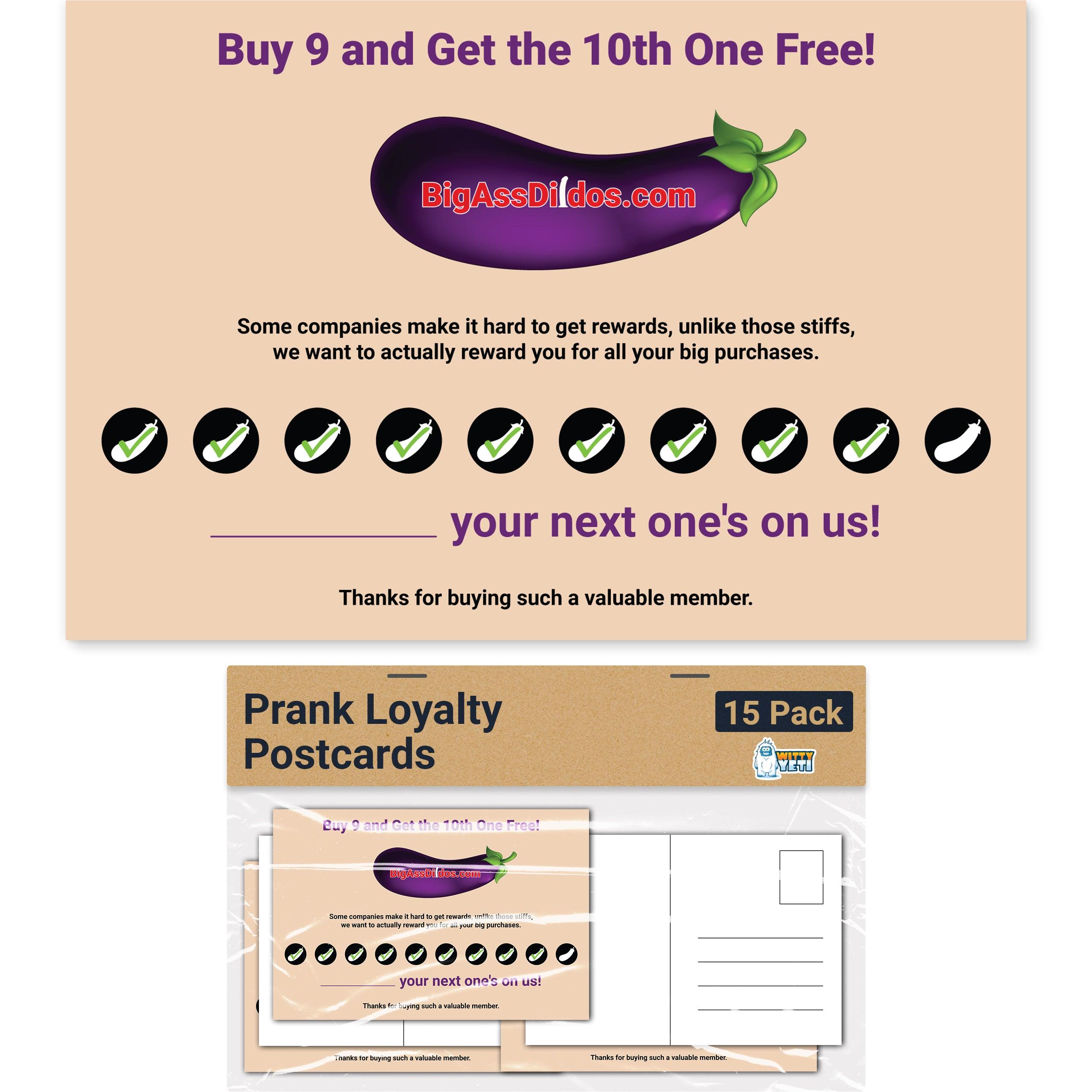Adult Mail Postcards — 15-Pack — prank product by Witty Yeti