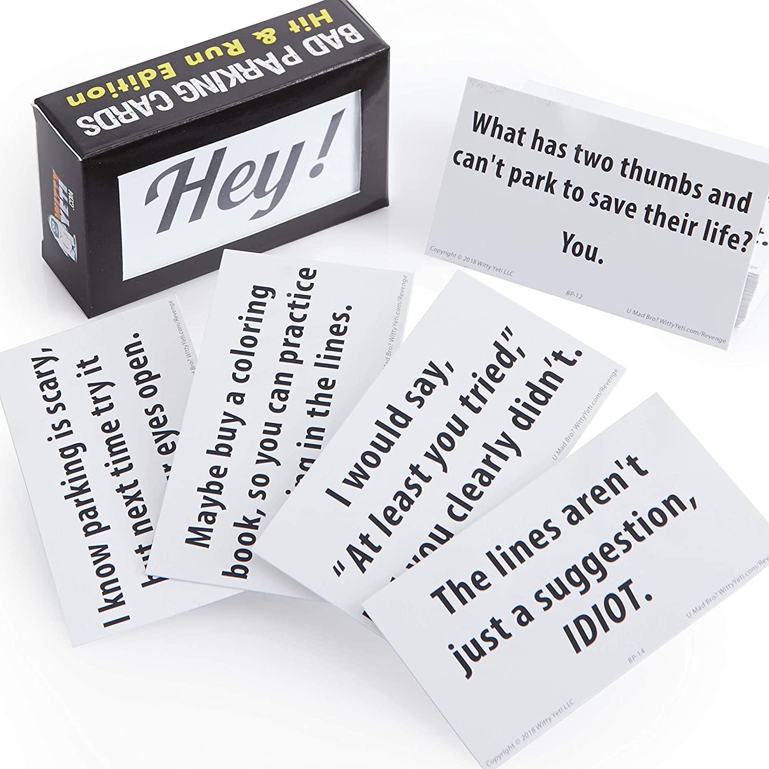 Bad Parking Cards — Hit & Run Edition — prank product by Witty Yeti