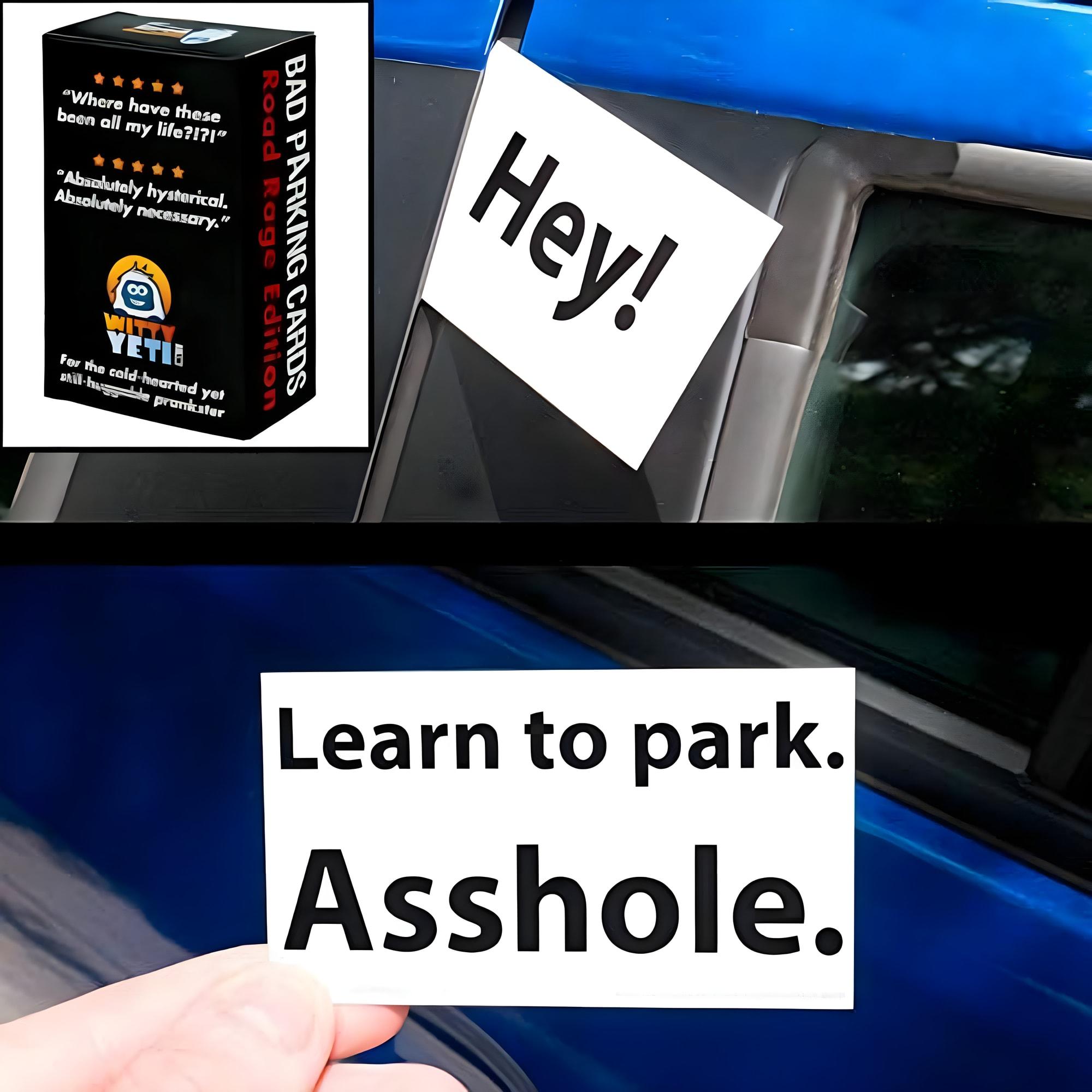 Bad Parking Cards — Road Rage Edition — prank product by Witty Yeti