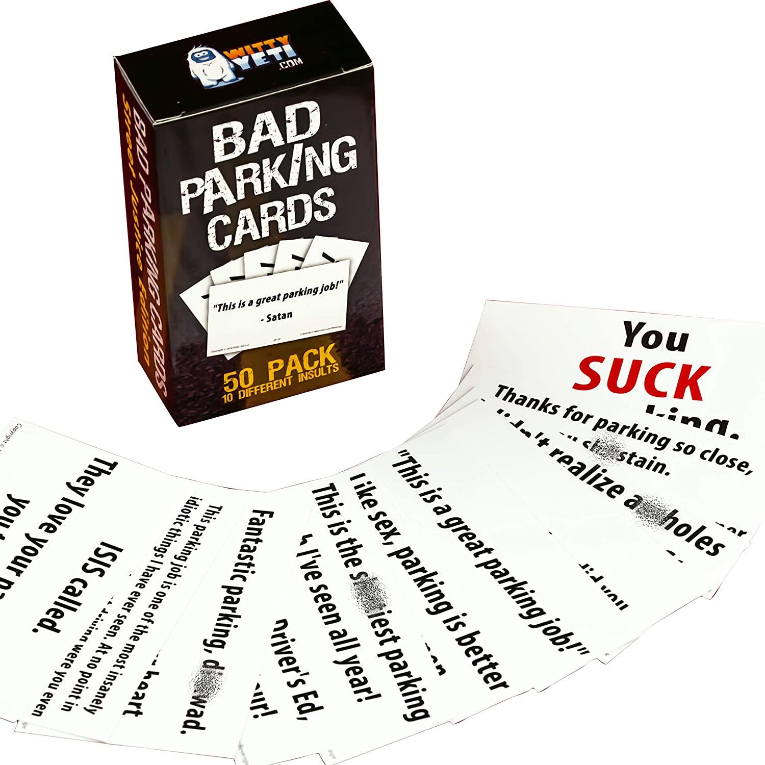Bad Parking Cards — Street Justice Edition (50-Pack) — prank product by Witty Yeti