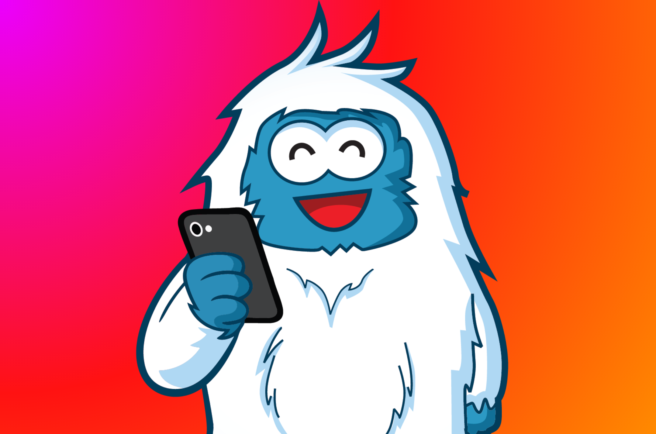 Witty Yeti tech and social media illustration