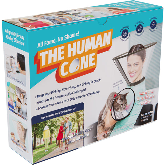 Witty Yeti 13 inch x 10 inch x 3.5 inch Durable Cardboard Human Cone Prank Gift Box