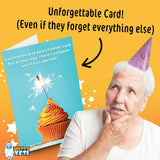 Witty Yeti 5' x 7' Hilarious Rude Happy Birthday Greeting Card W/Envelope, 1 Pk