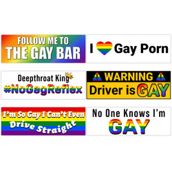 Gay Bumper Stickers 6 Designs