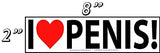 'I Heart Penis' Bumper Stickers