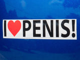 'I Heart Penis' Bumper Stickers