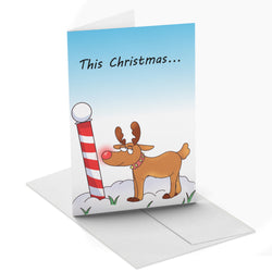 BDSM Rudolph Christmas Greeting Card