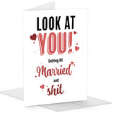 5' x 7' Hilarious Wedding or Engagement Greeting Card With Envelope