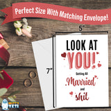 5' x 7' Hilarious Wedding or Engagement Greeting Card With Envelope