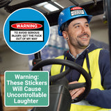 Car & Machinery Warning Prank Stickers