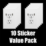Fake Electrical Outlet Prank Stickers