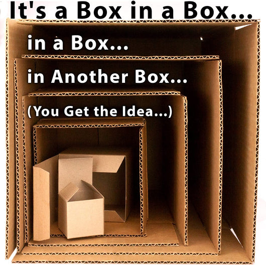 Box in a Box Prank Gag Gift Witty Yeti