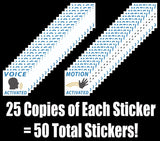 Voice & Motion Activated Prank Stickers